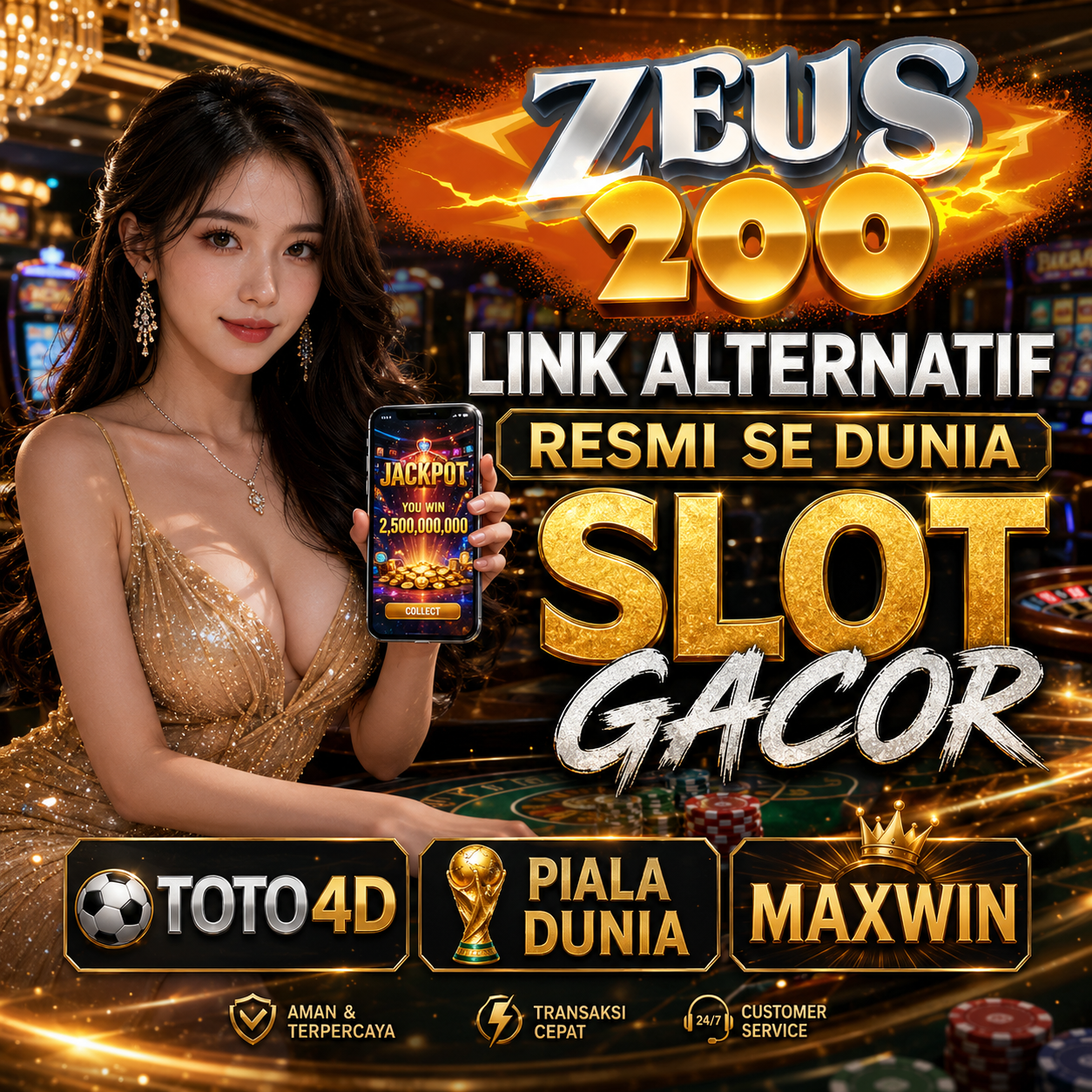 ZEUS200 Link Alternatif Resmi Se Dunia Slot Gacor TOTO4D Piala Dunia Maxwin